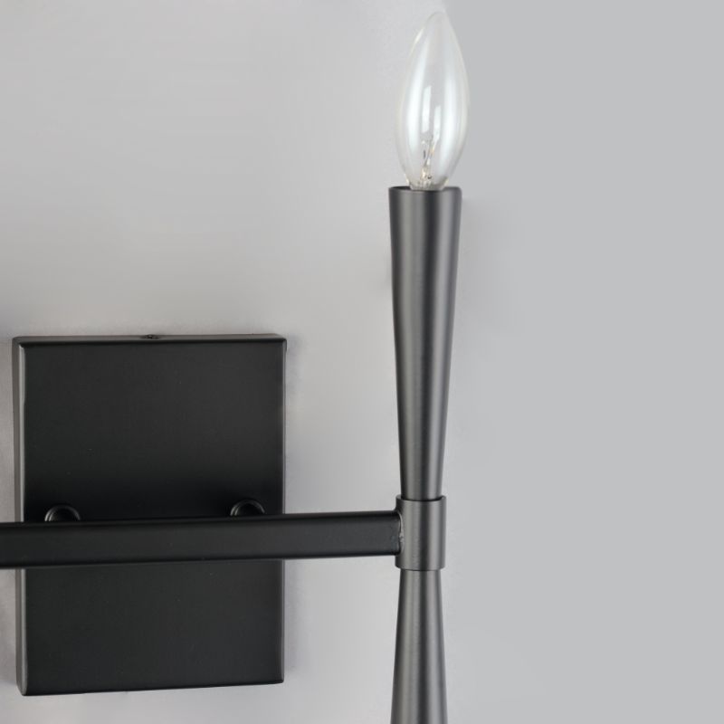 Rome 11.75' 4 Light Wall Sconce in Black