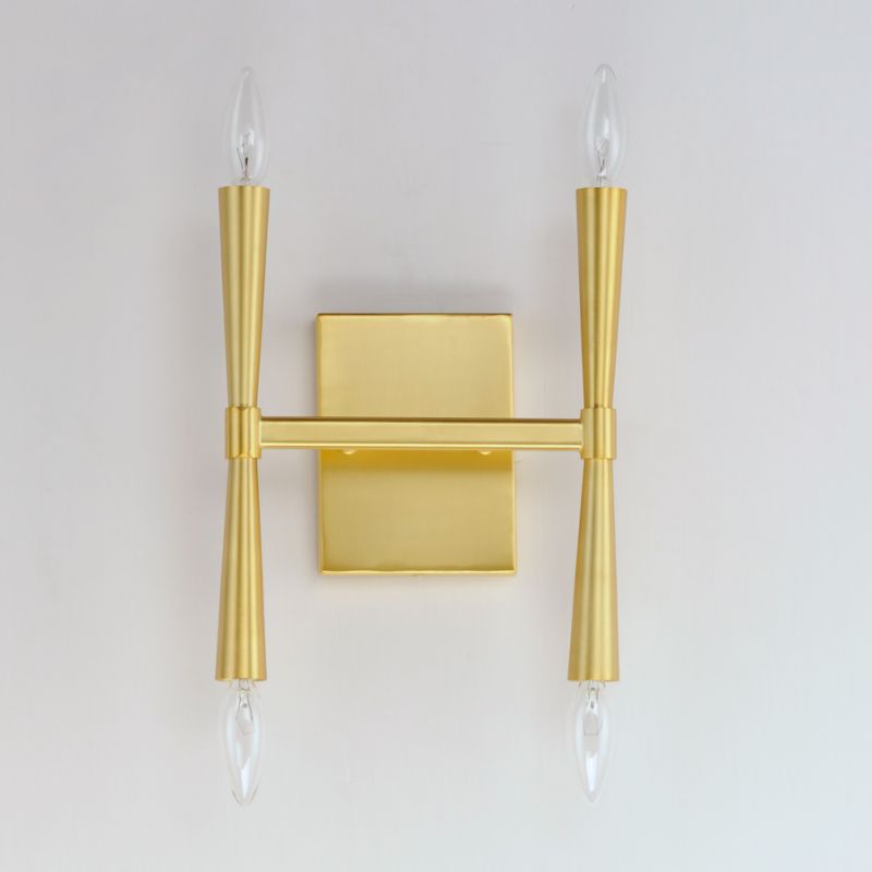 Rome 11.75' 4 Light Wall Sconce in Satin Brass