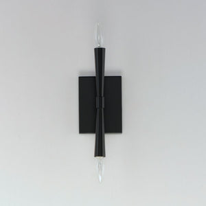 Rome 11.75' 2 Light Wall Sconce in Black