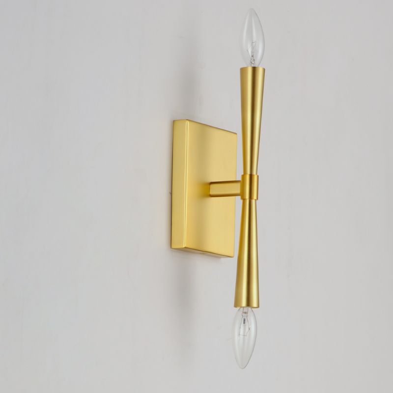 Rome 11.75' 2 Light Wall Sconce in Satin Brass
