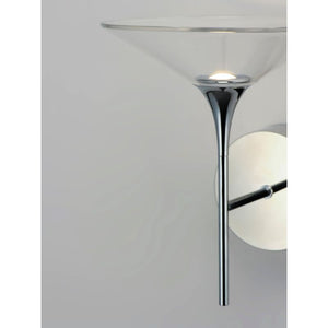 Cono 10.25' Single Light Wall Sconce Bath Vanity in Polished Chrome