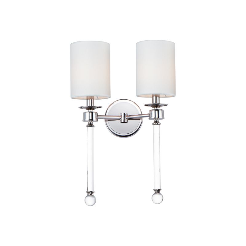 Lucent 21' 2 Light Bath Vanity Wall Sconce in Polished Nickel