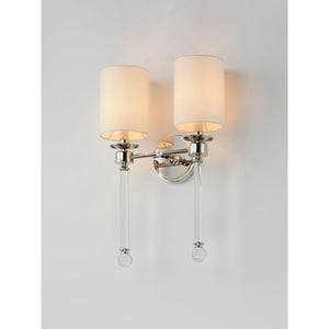Lucent 21' 2 Light Wall Sconce Bath Vanity in Polished Nickel