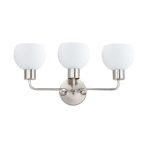 Coraline 21.75' 3 Light Bath Vanity Light in Satin Nickel