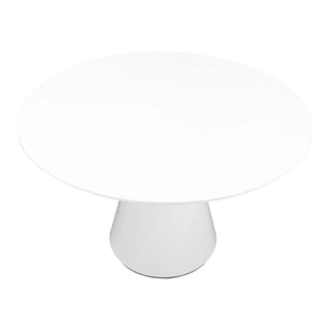 Moe's Home Otago Round Dining Table in White (29.5' x 47' x 47') - KC-1028-18