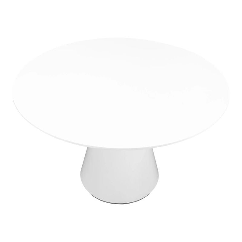 Moe's Home Otago Round Dining Table in White (29.5' x 47' x 47') - KC-1028-18