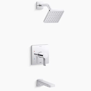 Parallel Single Handle 2.5 gpm Tub & Shower Faucet in Polished Chrome