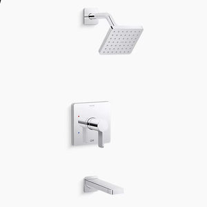Parallel Single Handle 1.75 gpm Tub & Shower Faucet in Polished Chrome