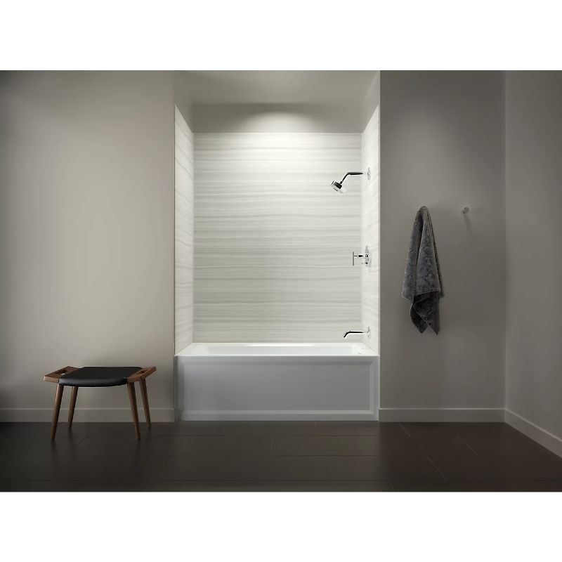 Archer 60' x 32' x 19' Right Drain Alcove Bathtub in White