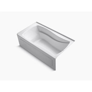 Mariposa 66' x 36' x 20' Right Drain Alcove Bathtub in White