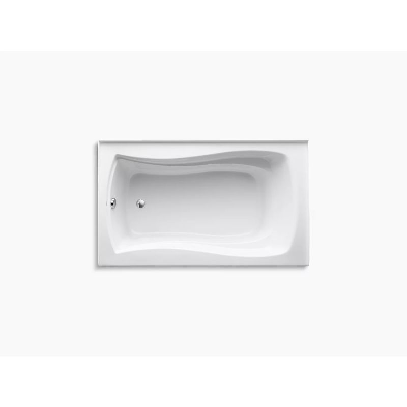 Mariposa 60' x 36' x 20' Left Drain Alcove Bathtub in White