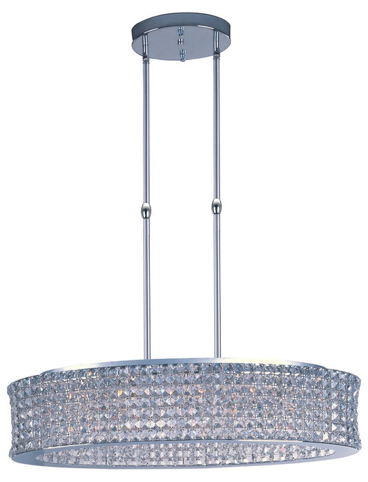 Vision 12" 15 Light Single Pendant in Polished Chrome