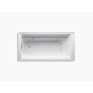 Archer 72' x 36' x 19' Drop-In Jetted Bathtub in White with Built-in Heater