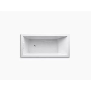 Underscore Rectangle 66' x 32' x 22' Drop-In Bathtub in White