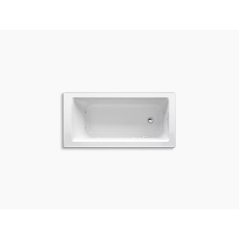 Archer 60' x 30' x 19' End Drain Drop-In Jetted Bathtub in White