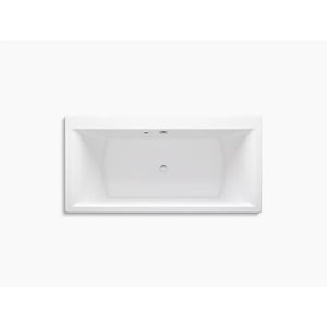 Stargaze 60.25' x 34.25' x 24.25' Freestanding Bathtub in White