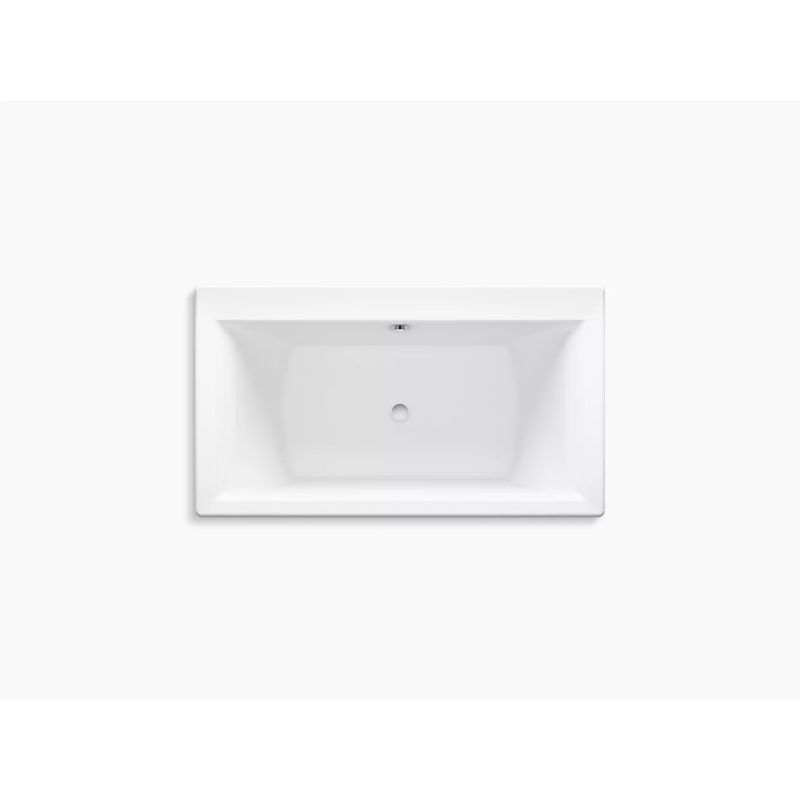 Stargaze 60.19' x 34.25' x 24.25' Freestanding Bathtub in White