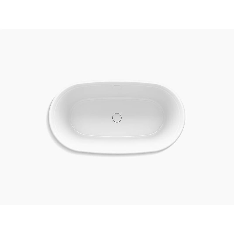 Memoirs 66.19' x 36.19' x 23.75' Freestanding Bathtub in White