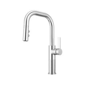 Montay Single-Handle Pull-Down Kitchen Faucet in Polished Chrome
