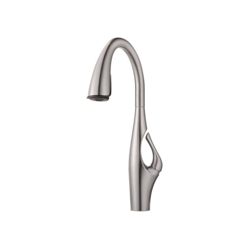 Kai Single-Handle Pull-Down Kitchen Faucet in Stainless Steel