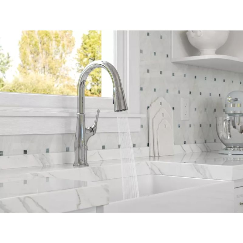 Highbury Pull-Down Kitchen Faucet in Polished Chrome