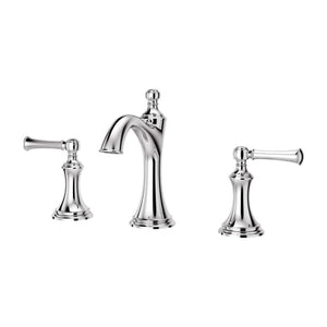 Tisbury Widespread Two-Handle Bathroom Faucets In Polished Chrome