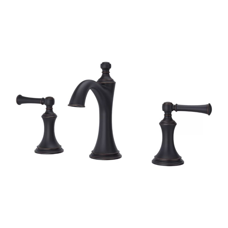 Tisbury Widespread Two-Handle Bathroom Faucets In Tuscan Bronze