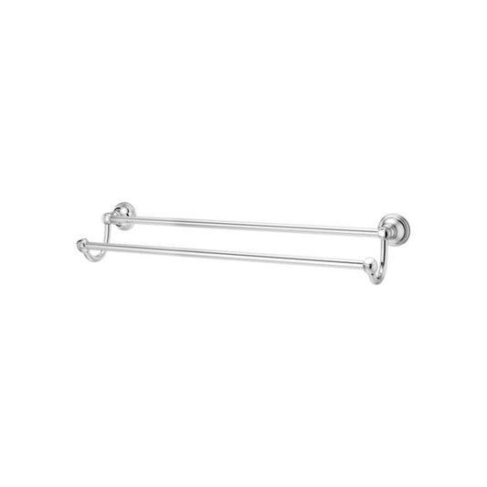 Tisbury 26.47" Round Double Towel Bar in Polished Chrome