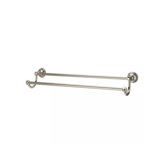 Tisbury 26.47" Round Double Towel Bar in Polished Nickel