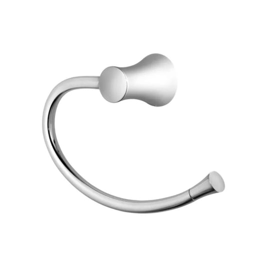 Iyla 9.28" Round G-Hook Towel Ring in Polished Chrome