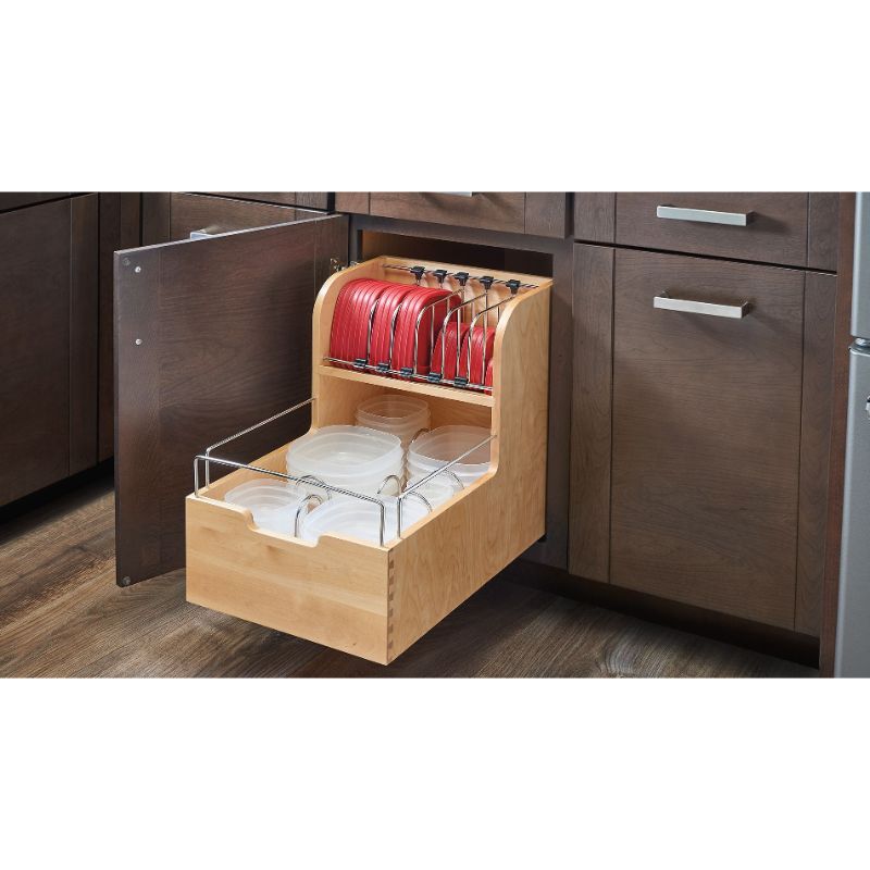 4FSCO Series Natural Maple Base Pull-Out Organizer (20.5' x 21.25' x 18.88')