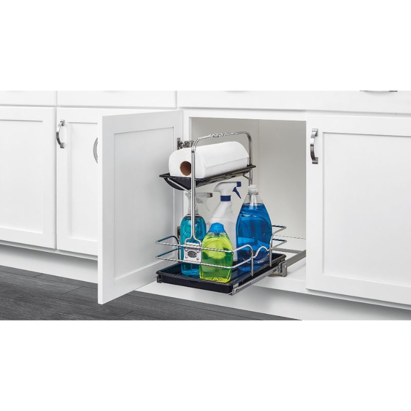 544 Series Chrome Removable Caddy Pull-Out Organizer (11.25' x 16.25' x 19.5')