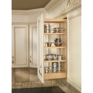 448 Series Natural Maple Wall Pull-Out Organizer (8' x 10.75' x 27.84')