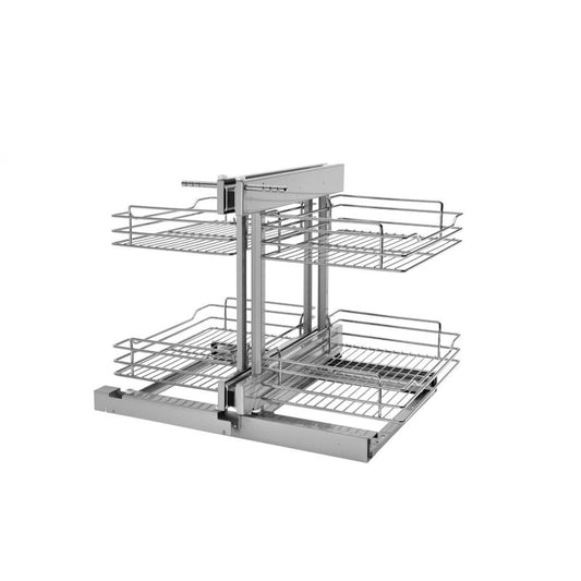 5PSP Series Chrome Blind Corner Optimizer with Soft-Close (26.25" x 20.25" x 21")