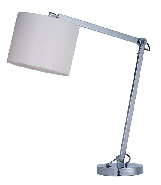 19" Tall Hotel Table Lamp in Polished Chrome