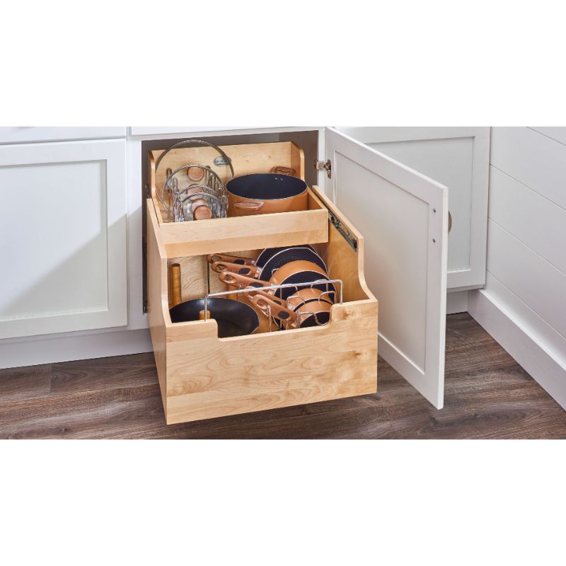 4CW2 Series Natural Maple Pull-Out Organizer (14.5' x 22.25' x 18.88')