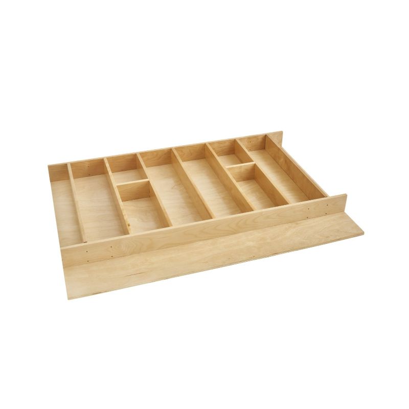 4WUT Series Natural Maple Utensil Tray (33.13' x 22' x 2.88')