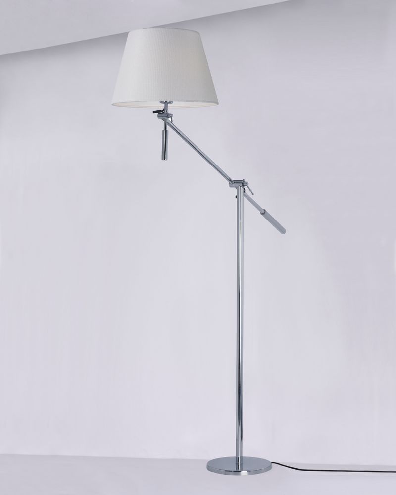Hotel 14.25' x 48' Floor Lamp in Polished Chrome