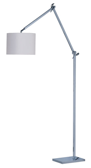Hotel 11.75' x 48' Floor Lamp in Polished Chrome