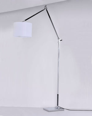 Hotel 11.75' x 48' Floor Lamp in Polished Chrome