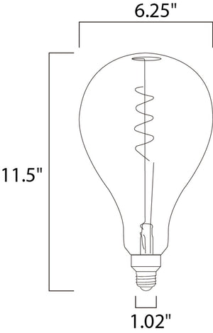 Dimmable Flexible-Inside LED Light Bulb E26 Medium A50 LED Light Bulb