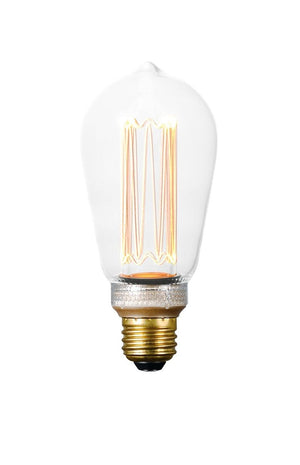 3.5 W E26 Medium Dimmable LED Light Bulb with Clear Finish