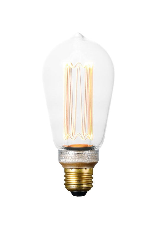 3.5 W E26 Medium Dimmable LED Light Bulb with Clear Finish