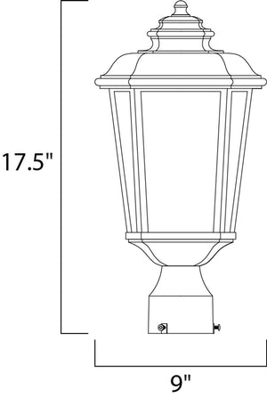 Radcliffe 17.5' Black Oxide Deck Post Light
