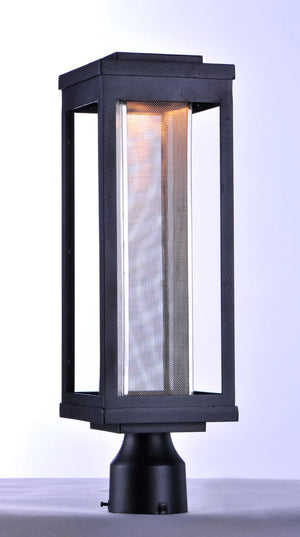 Salon 19.5' Black Deck Post Light