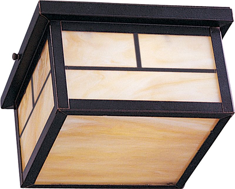 Coldwater 5' 2 light Outdoor Flush Mount in Burnished