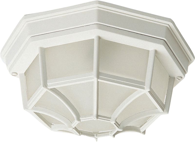 Crown Hill 4.75' 2 Light Outdoor Flush Mount in White