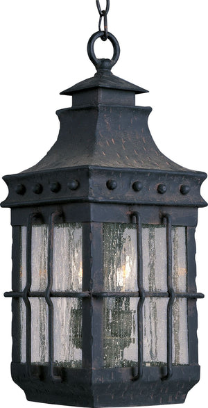 Nantucket 18.5' 3 Light Outdoor Hanging Lantern in Country Forge