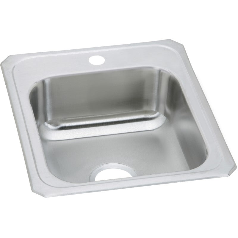 Celebrity 21.25' x 17' x 6.88' Stainless Steel Single-Basin Drop-In Kitchen Sink - 1 Faucet Hole