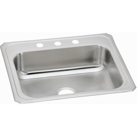 Celebrity 21.25" x 25" x 6.88" Stainless Steel Single-Basin Drop-In Kitchen Sink